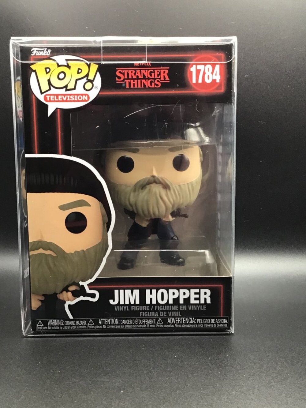 Funko Pop Vinyl Stranger Things Jim Hopper #1784 w/Pop Protector New In Box